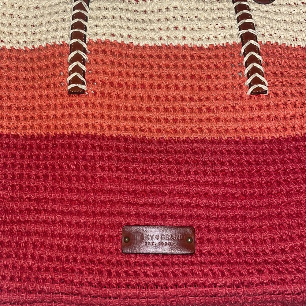 Lucky brand Tote with brown leather straps - Picture 2 of 7